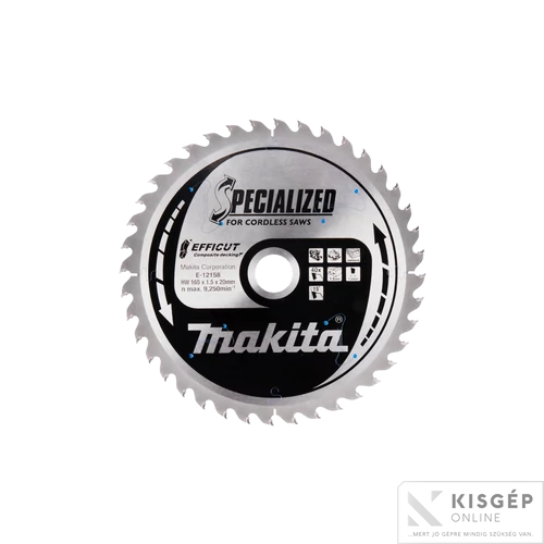 Makita EFFICUT körfűrészlap merülő 165x20mm Z40 KOMPOZIT