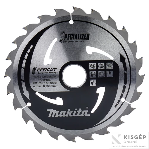 Makita EFFICUT körfűrészlap 185x30mm Z24 KOMPOZIT