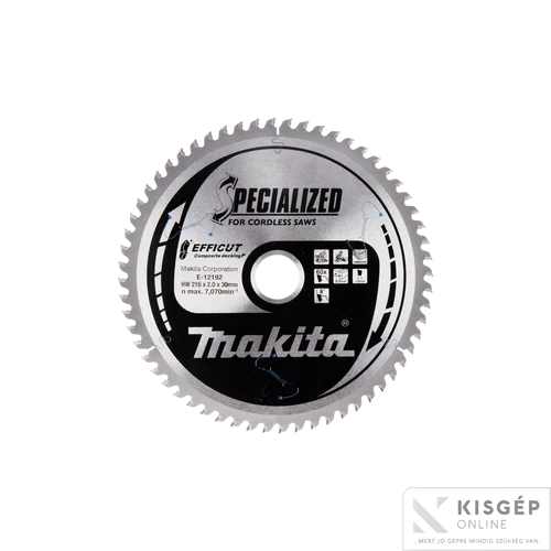 Makita EFFICUT körfűrészlap 216x30mm Z60 KOMPOZIT