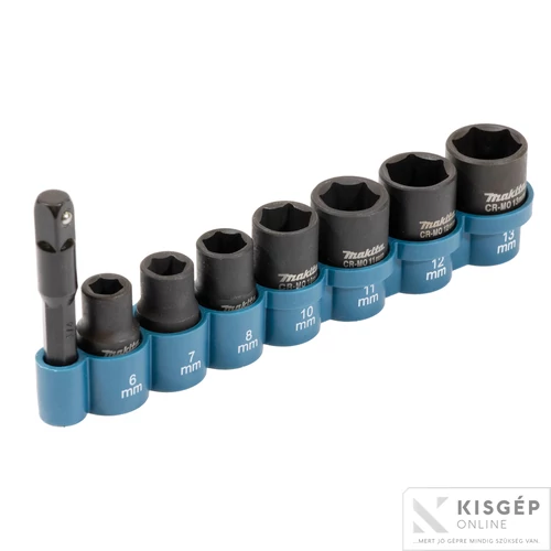 Makita 1/2" CR-MO gépi dugókulcs készlet 8db-os