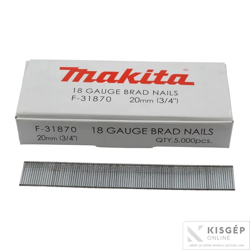 Makita fejnélküli szeg galvanizált 20mm 18GA AF505/DBN500
