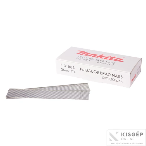 Makita fejnélküli szeg galvanizált 25mm 18GA AF505/DBN500
