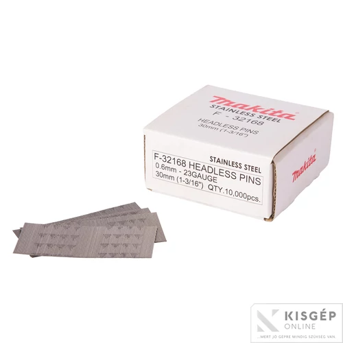 Makita tűszeg rozsdamentes 30mm 23GA AF201Z/DPT350/DPT351