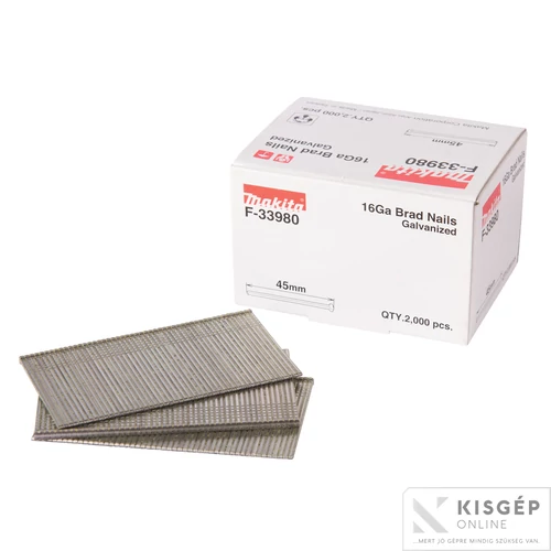Makita fejnélküli szeg galvanizált 45mm x 1,3mm 16GA DBN600