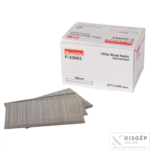 Makita fejnélküli szeg galvanizált 50mm x 1,3mm 16GA DBN600