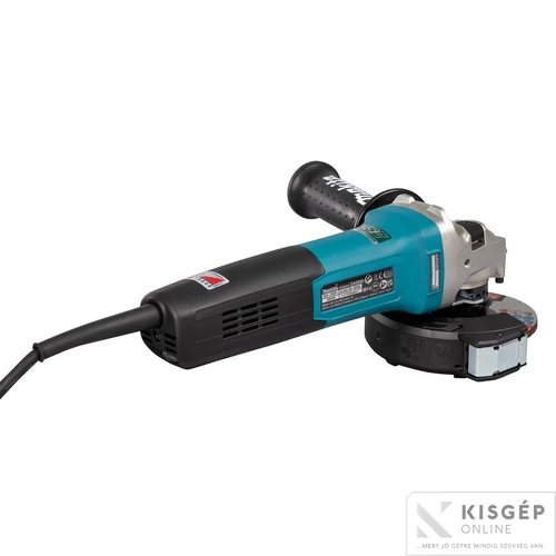 Makita 125 mm 1900 W sarokcsiszoló konstans elektroknika + lágy indítás + fordulatszám szabályzás