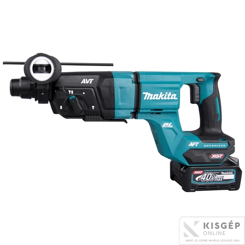 Makita 40Vmax XGT Li-ion BL AWS AVT AFT 28mm 3,0J SDS-Plus fúró-vésőkalapács 2x4,0Ah