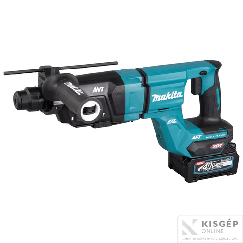 Makita 40Vmax XGT Li-ion BL AWS AVT AFT 28mm 3,0J SDS-Plus fúró-vésőkalapács 2x4,0Ah