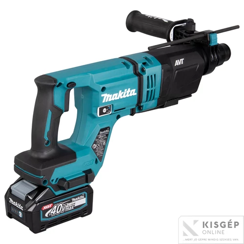 Makita 40Vmax XGT Li-ion BL AWS AVT AFT 28mm 3,0J SDS-Plus fúró-vésőkalapács 2x4,0Ah