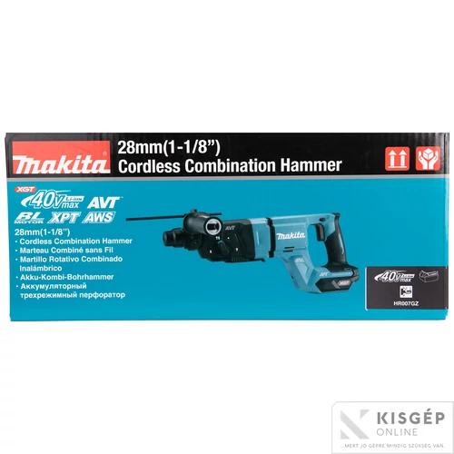 Makita 40Vmax XGT Li-ion BL AWS AVT AFT 28mm 3,0J SDS-Plus fúró-vésőkalapács Z