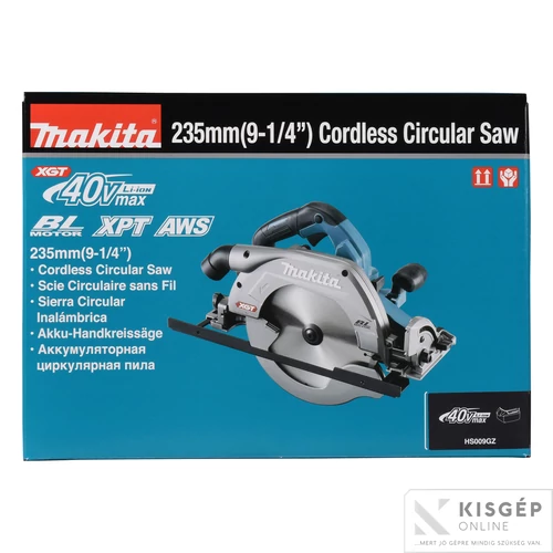 Makita 40Vmax XGT Li-ion BL AWS 235mm körfűrész Z