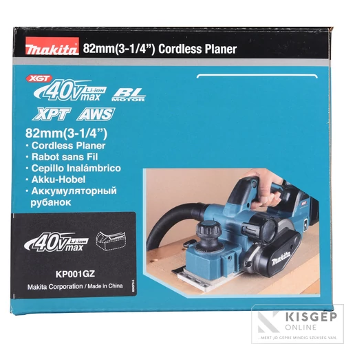 Makita 40Vmax XGT Li-ion BL AWS 82mm gyalu Z