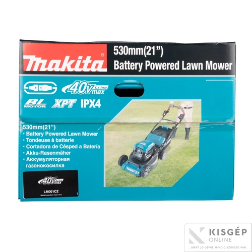 Makita LM001CZ 53 cm 40Vmax Li-Ion BL 1600W fűnyíró ÖNJÁRÓ Z