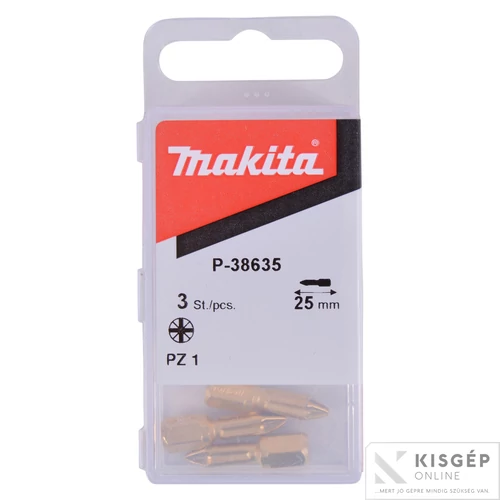 Makita gyémánt-zafír bevonatú bit PZ1 25mm 3db