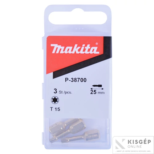 Makita gyémánt-zafír bevonatú bit T15 25mm 3db