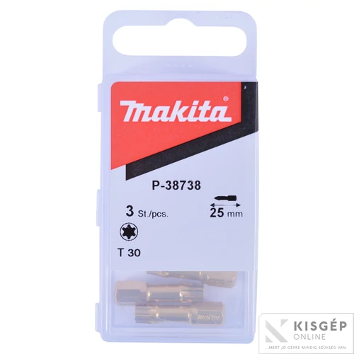 Makita gyémánt-zafír bevonatú bit T30 25mm 3db