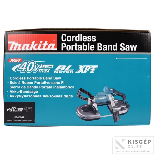 Makita 40Vmax XGT Li-ion BL 1000W szalagfűrész v:127mm Z