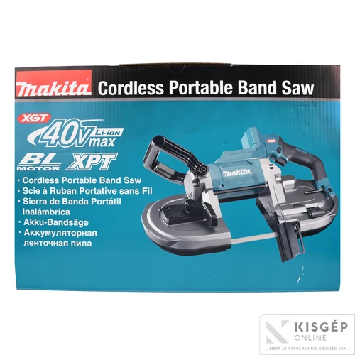 Makita 40Vmax XGT Li-ion BL 1000W szalagfűrész v:127mm Z