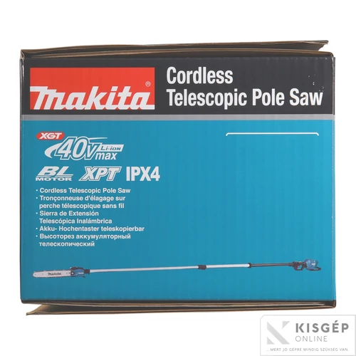 Makita UA004GZ 40Vmax XGT akkus teleszkópos magassági ágvágó 30 cm, 3/8