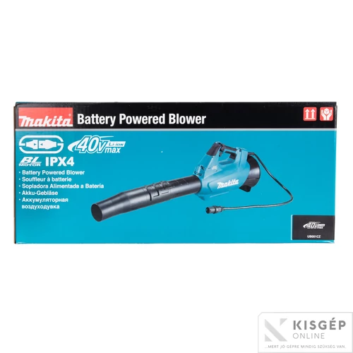 Makita UB001CZ 40Vmax Li-Ion BL légseprű 20 N 17,6 m3/p Z