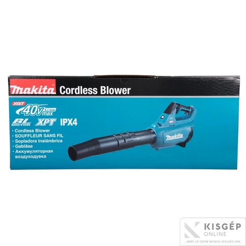 Makita UB001GZ 40Vmax XGT Li-Ion BL légseprű 17 N 16 m3/p Z