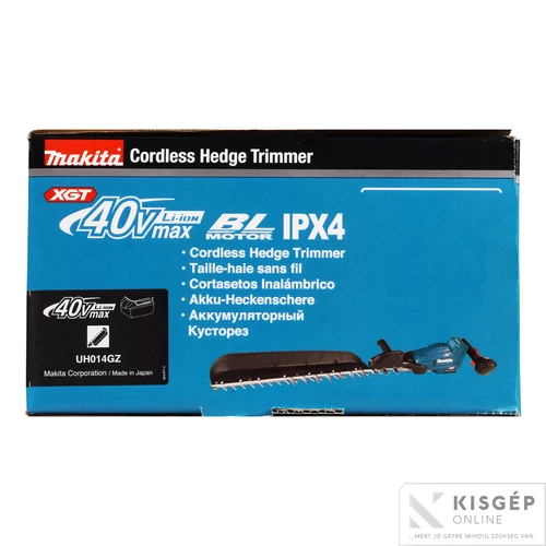 Makita UH014GZ 40Vmax XGT Li-Ion BL 75 cm 720 W (f) oldalmarkolatos sövényvágó Z
