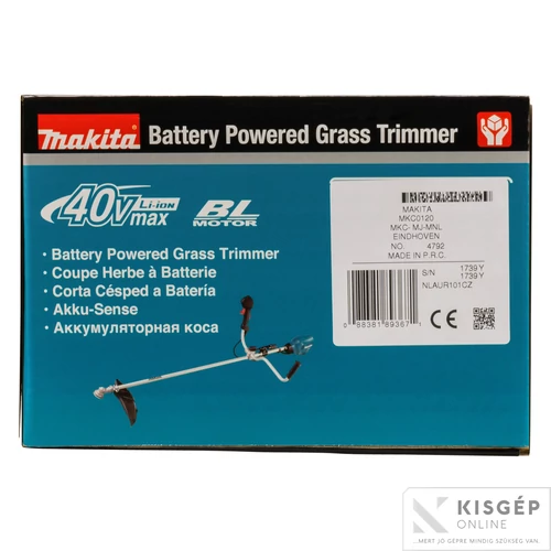 Makita UR101CZ 40Vmax Li-Ion BL ADT AFT 1000 W fűkasza Z
