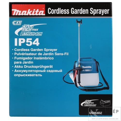 Makita US053DZ 12Vmax CXT Li-Ion 5 L kerti permetező Z