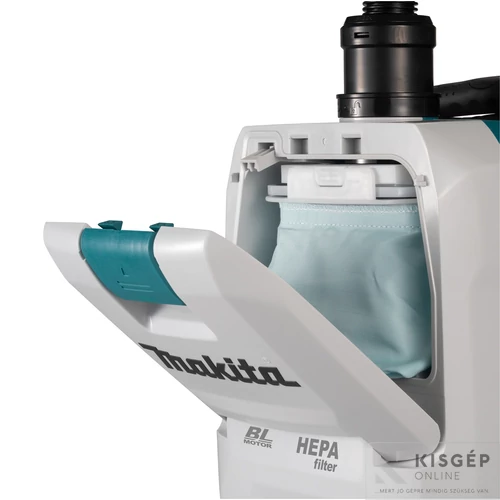Makita 40Vmax XGT Li-ion BL 18kPa 195W HEPA háti porszívó Z