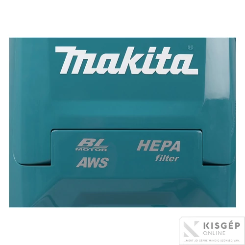 Makita 40Vmax XGT Li-ion BL AWS 18kPa 165W HEPA háti porszívó Z + adapter