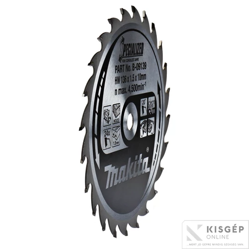 Makita körfűrészlap akkus 136x10mm Z24