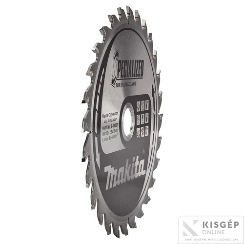 Makita körfűrészlap merülő 160x20mm Z28
