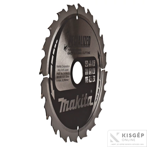 Makita körfűrészlap SZÖG, CSOMÓSFA 185x30mm Z20