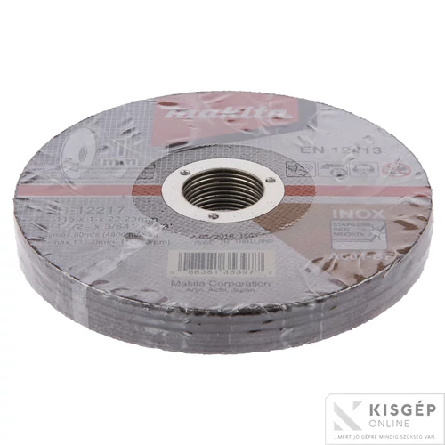 Makita vágókorong INOX 115x1mm