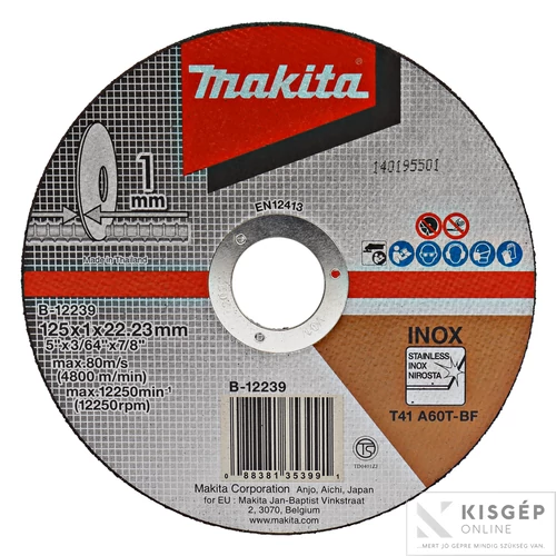 Makita vágókorong INOX 125x1mm