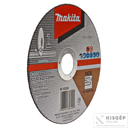 Makita vágókorong INOX 125x1mm