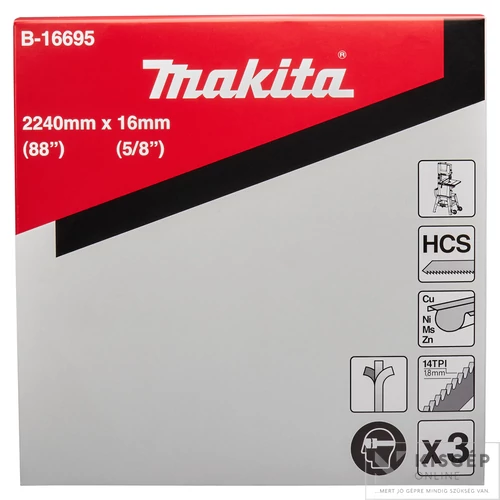 MAKITA Fűrészszalag FÉM 2240x16mm Z14 LB1200F