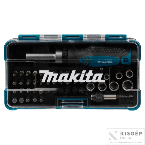 Makita 47db-os bit és dugókulcskészlet racsnis behajtóval