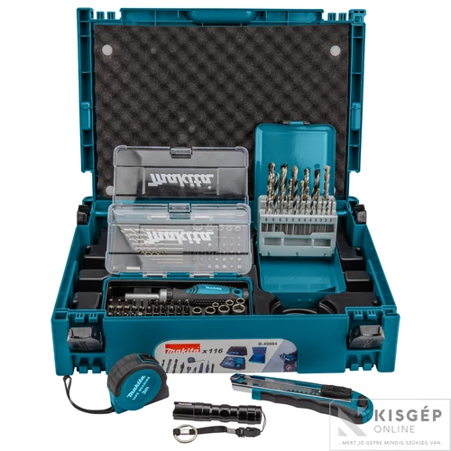Makita MAKPAC 116db-os fúró-csavarbehajtó készlet
