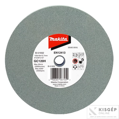 Makita köszörű korong GC120 150mm