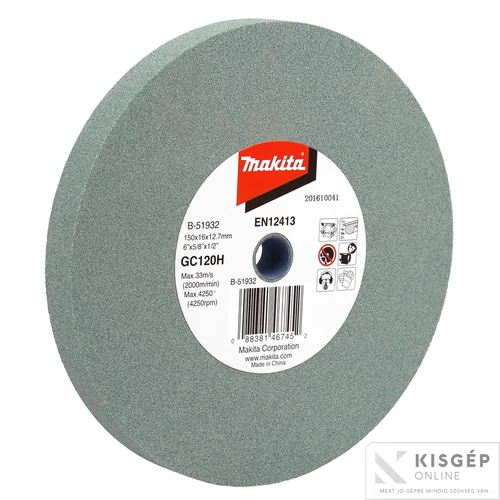 Makita köszörű korong GC120 150mm
