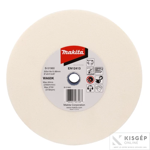 Makita köszörű korong WA60 205mm