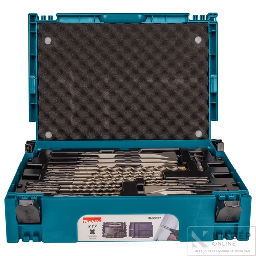 Makita MAKPAC 16db-os SDS-Plus fúró-véső készlet