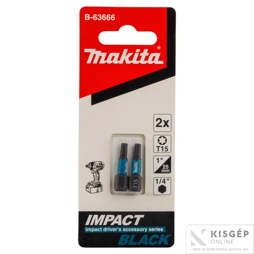 Makita impact BLACK csavarbehajtó bit T15 25mm