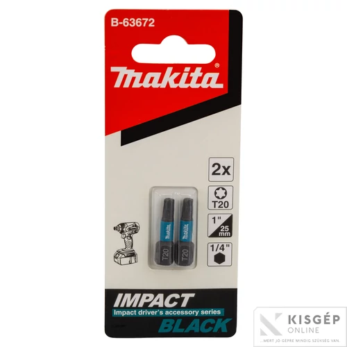 Makita impact BLACK csavarbehajtó bit T20 25mm