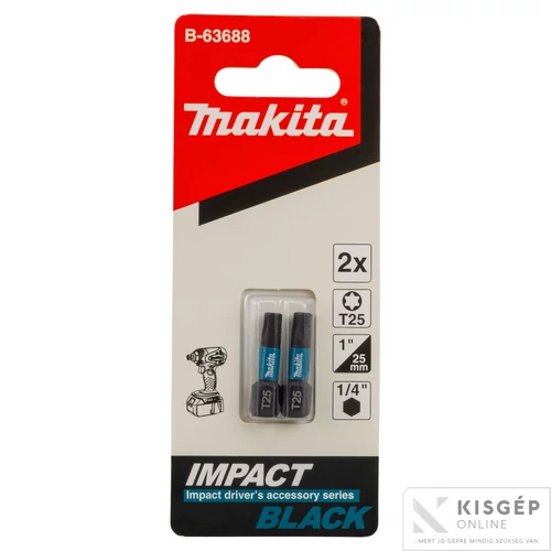 Makita impact BLACK csavarbehajtó bit T25 25mm