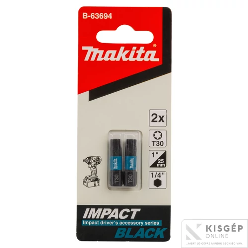 Makita impact BLACK csavarbehajtó bit T30 25mm