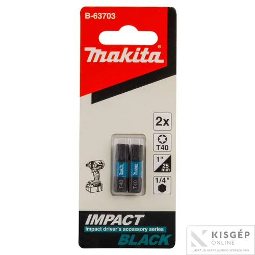 Makita impact BLACK csavarbehajtó bit T40 25mm