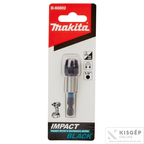 Makita impact BLACK gyűrűs mágneses bittartó 60mm