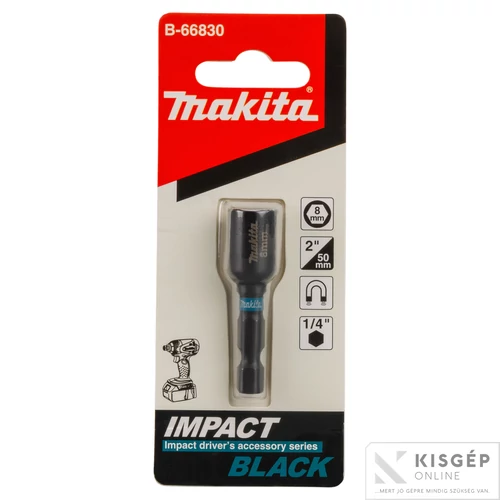 Makita impact BLACK mágneses dugókulcs 8mm